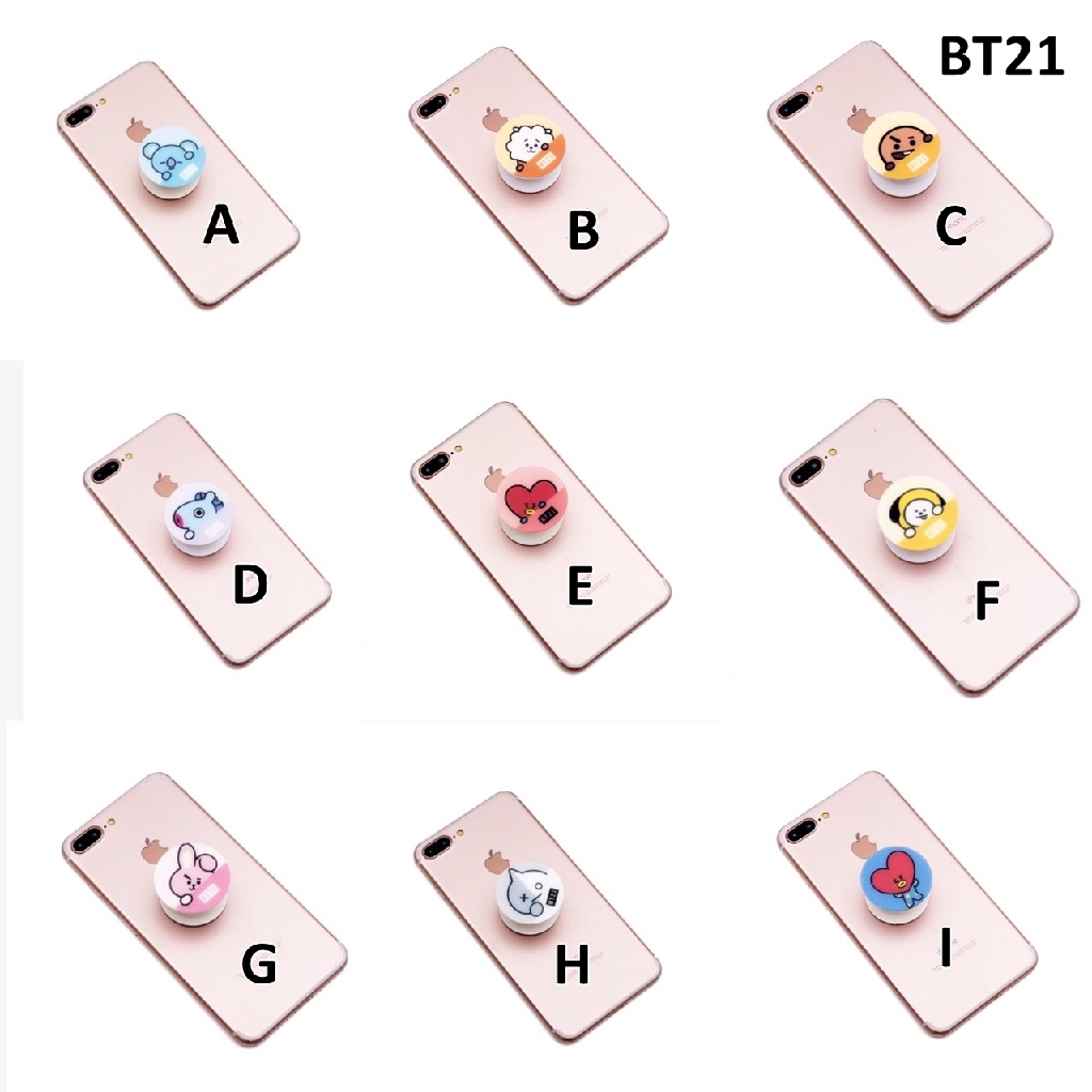 Pop Socket Bracket Lucu  KPOP  Polos Penyangga Handphone Phone Holder