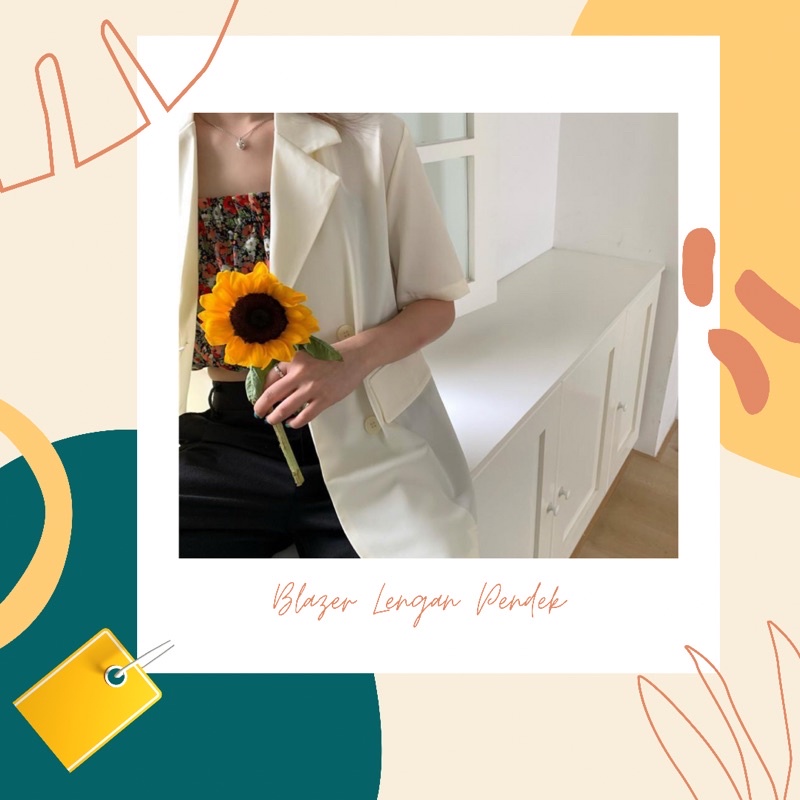 BLAZER WANITA/ BLAZER PENDEK/STYLE KOREA/BLAZER KOREA/STYLE KANTOR/BAJU KANTOR MURAH