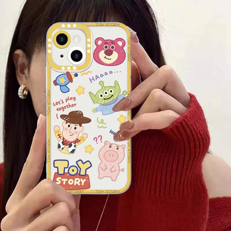 Soft Case Motif Kartun Untuk Iphone 14 13 12 11 Pro MAX 6S 7 8 Plus XR