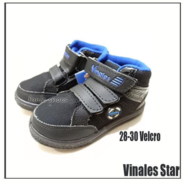 Vinales Star 28-33 / Sepatu Sekolah Hitam Anak Laki Murah / Sepatu Boots Anak Laki