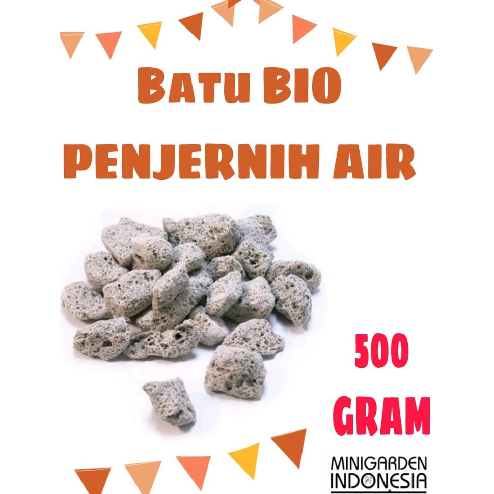 BATU BIO PENJERNIH ECER 500 GRAM media filter penjernih air aquarium aquascape