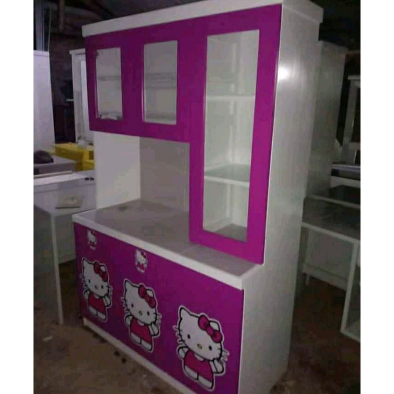 Lemari Dapur 3 Pintu Berkarakter/Rak  Dapur 3 Pintu Berkarakter