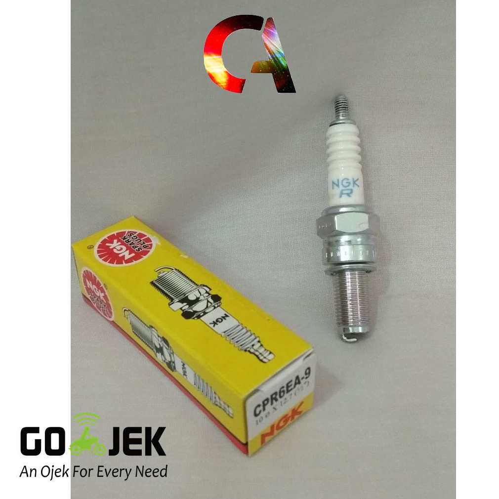 Busi NGK Spark Plug CPR6EA-9 - Busi Motor matic mio sporty smile soul gt beat vario xeon scoopy