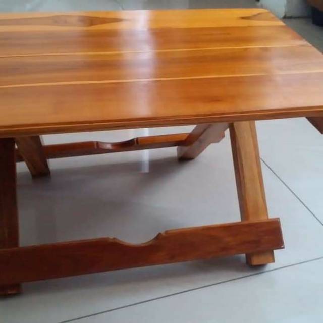 Meja Belajar Kayu Jati dan Mahoni