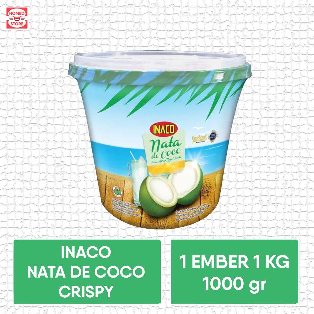 

Inaco Nata De Coco Crisphy 1 Kg Potongan Besar / Kecil