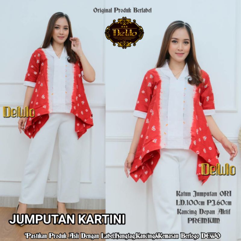 Atasan Batik Murah Kartini Jumputan Batik Solo Tuman