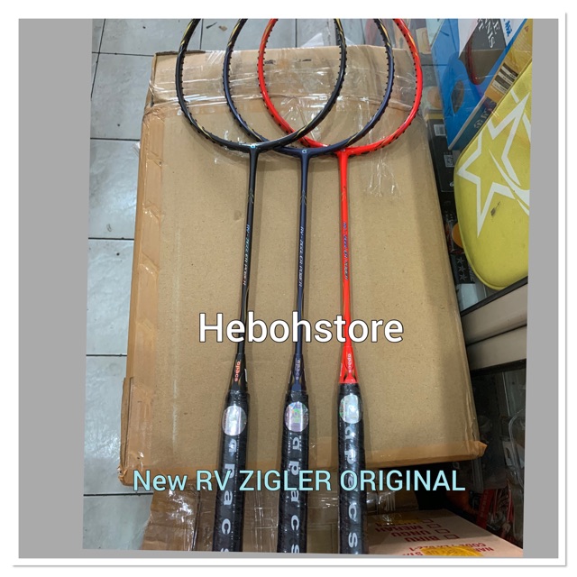 Raket Badminton APACS NEW RV ZIGLER TERBARU FRAME KUAT 35 LBS BONUS GRIP