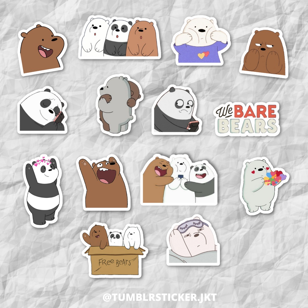 

STICKER WE WERE BEARS PACK | STICKER TUMBLR LAPTOP | STICKER AESTHETIC HP JURNAL | STICKER CASE HP