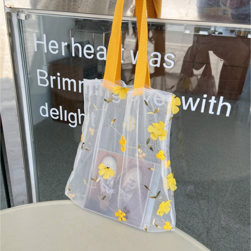 TM-69 tas belanja jinjing bahu kain kerut shopping bag import korea jepang summer