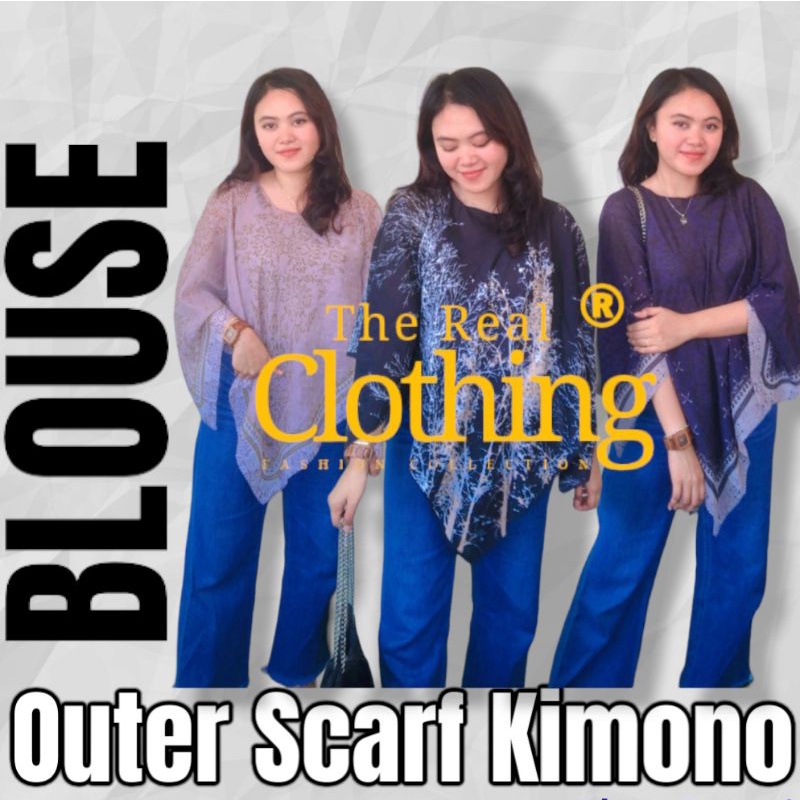 READY COD!! BLOUSE OUTERSCARFT KIMONO KEKINIAN / BLOUSE OUTER SCARFT KIMONO TERBARU / OUTERWEAR