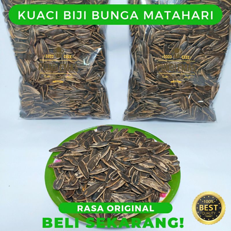 Kuaci Kiloan / Kuaci Biji Bunga Matahari Cemilan 250 Gram / Rasa Original