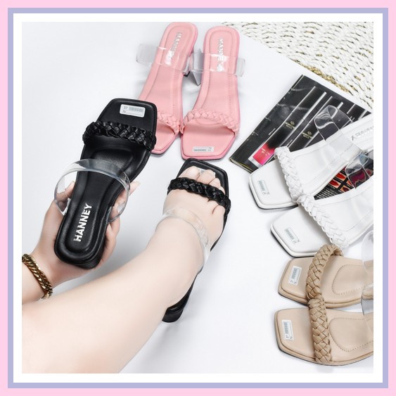 Sandal Wanita Hak Tahu Sendal Cewek Selop H  Terbaru Hanney Sandal Wanita Hak  Tahu Tinggi 5