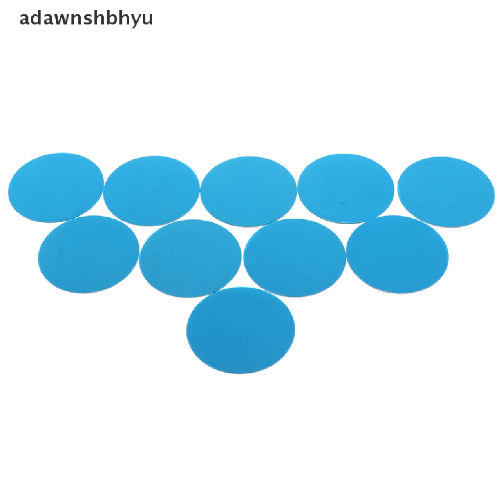 Adawnshbhyu 10pcs Untuk Magnetic Car Mount Magnet Phone Holder Plat Metal Stiker Biru