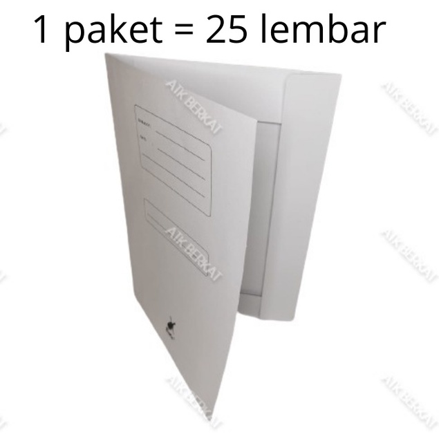 

[25 pcs] Map folder Kertas stopmap buffalo Biola 5002 tanpa Snel PUTIH