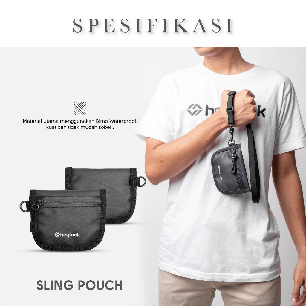 Tas Selempang Tas Koin Gantung Leher Waterproof  Sako Wallet Hanging Wallet Anti Air