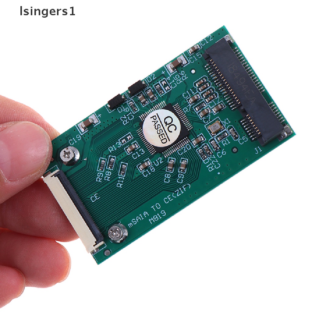 (lsingers1) Kabel Adapter Converter Mini mSATA PCI-E SSD Ke 40Pin ZIF Card CE 1.8 &quot;