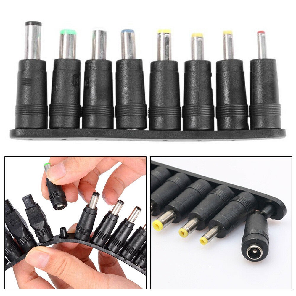 【COD Tangding】8Pcs / Set Adaptor Charger AC DC Universal untuk Laptop / PC / Notebook