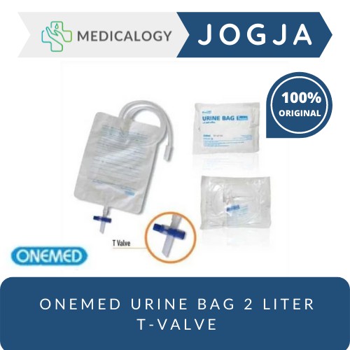 Onemed Urine Bag Kantong Urine 2 liter T-Valve
