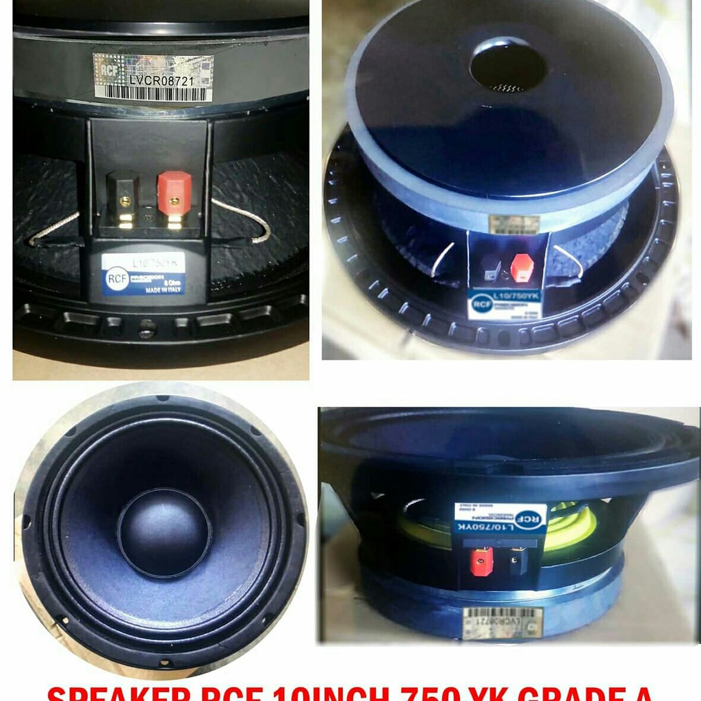 Speaker RCF 10inch 750yk 750 yk grade A magnet Besar