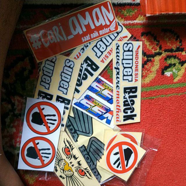 emblem timbul stiker  logo  SAYAP  WINGS HONDA  THAILAND 