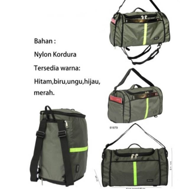 Travel Bag Tas Pakaian Multi Fungsi 3in1