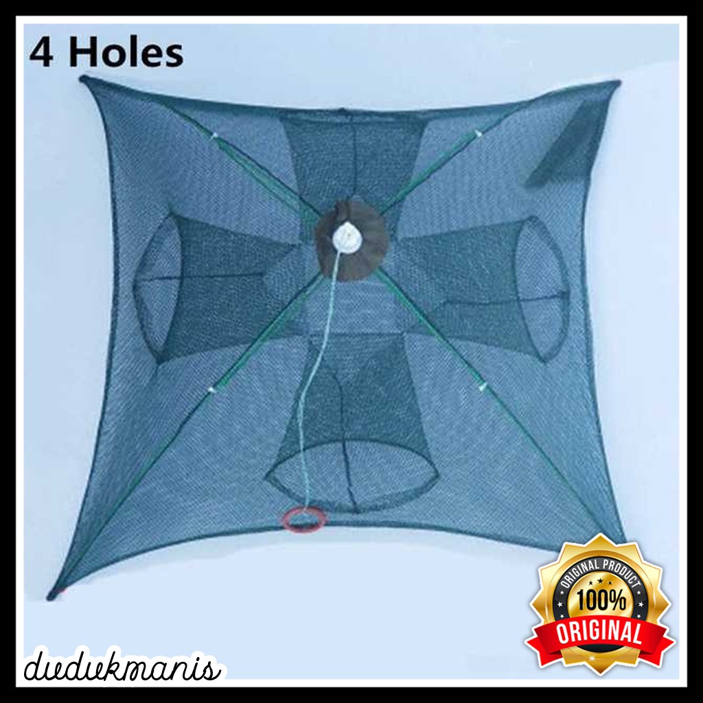 Jaring Ikan 4 Hole Fishing Net Trap Cage Perangkap Ikan Udang 4 Lubang OLA-114
