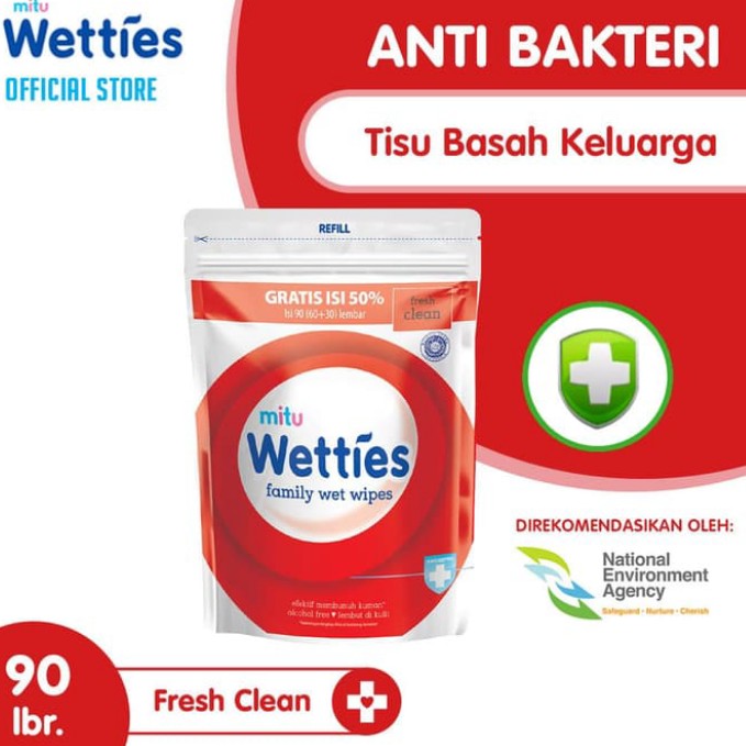 MITU WETTIES ANTISEPTIC REFILL 90S