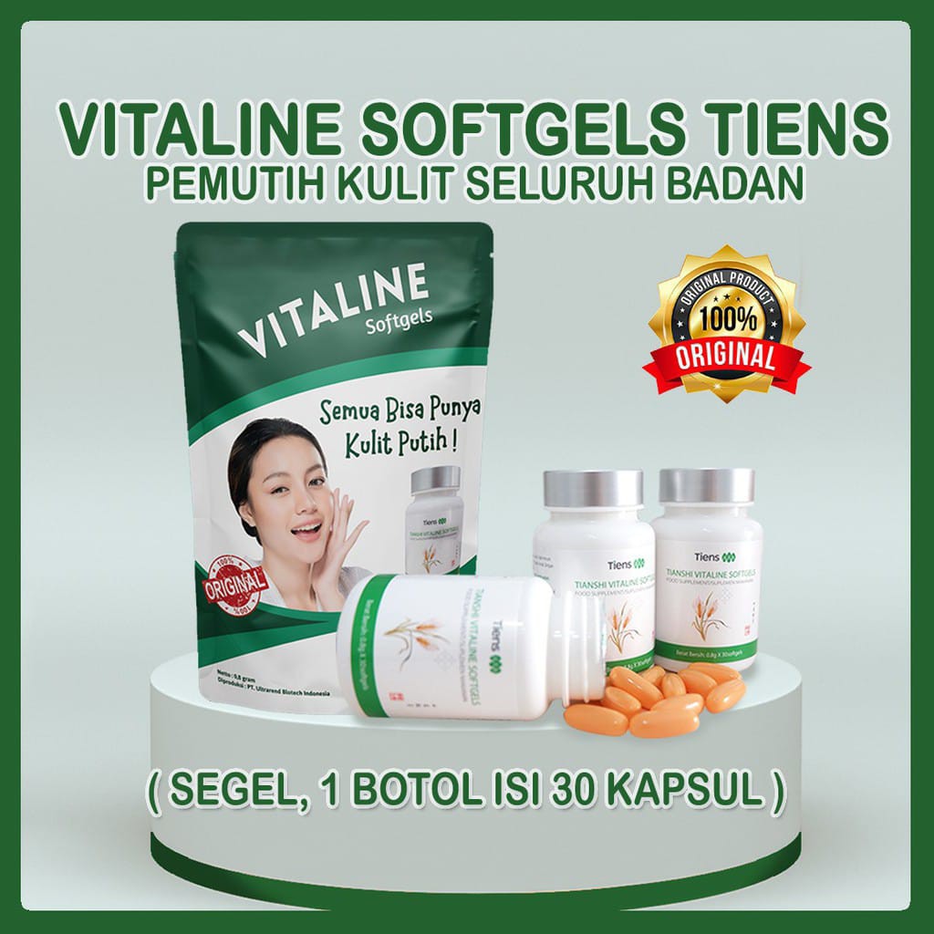 PAKET VITALINE TIENS 1 BOTOL VITALINE ISI 30 SOFTGELS