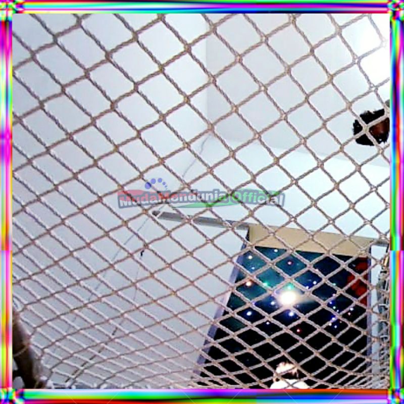 Jaring Outbound Nilon 10mm Safety Net Proyek Hammock Loft Net Pengaman