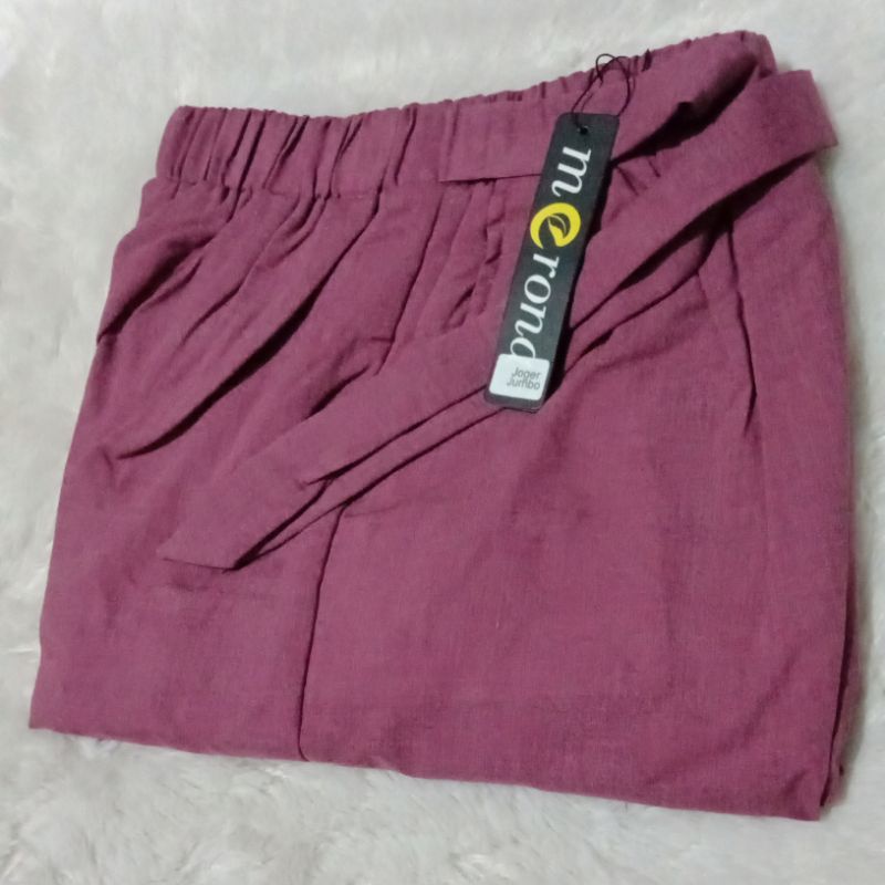 Celana Joger Wanita Jumbo dan Standar SUPER PREMIUM Katun Supernova Tebal Bawahan Wanita-JOGER Dusty