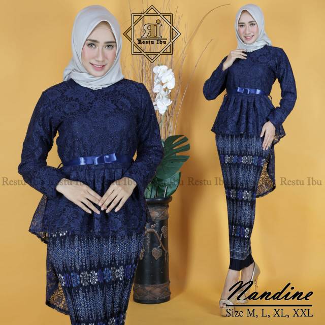 AZURAH SCRAF // KEBAYA MODERN AURORA PINGUIN / KEBAYA BROKAT AURORA / AURORA BROKAT