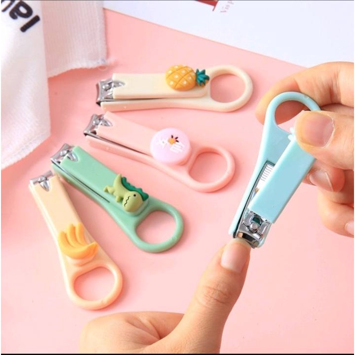 GUNTING KUKU MINI WARNA PASTEL LUCU NAIL CLIPPER IMPORT