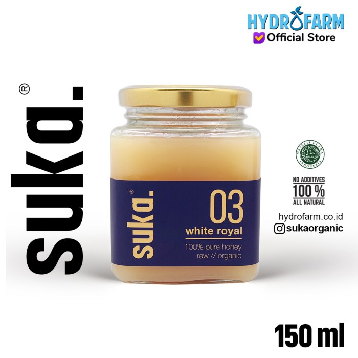 

✨COD✨ Suka - White Royal Honey / Madu Royal Jelly Asli Murni Organik (150ml)