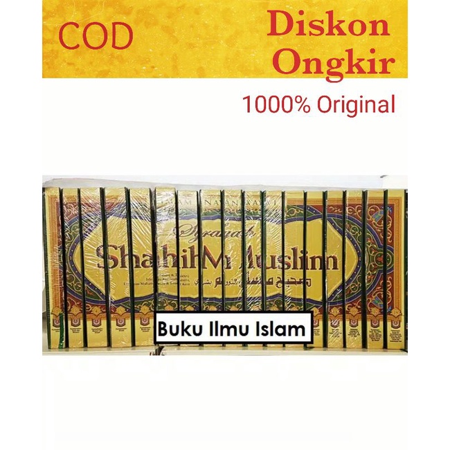 Buku Hadits Syarah Shahih Muslim 18 jilid lengkap. Terjemah dan Penjelasan Hadits Shahih Muslim