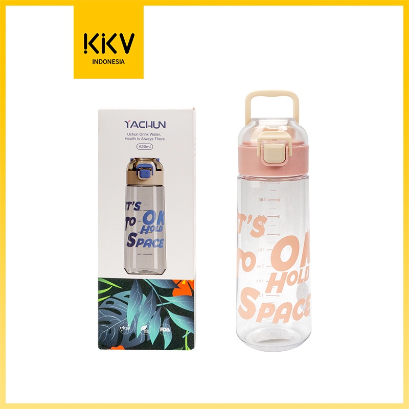 FLASHSALE [GGW] KKV - YACHUN FASHION WATER BOTTLE BOTOL MINUM PLASTIK ANEKA WARNA 620ML