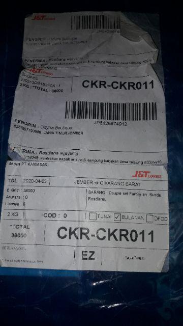 Family Set Batik Gamis Ibu Dan Kemeja Ayah Anak