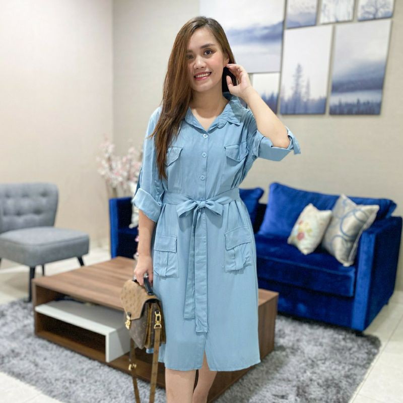 Tunik Dress Kemeja Isuka Fashion