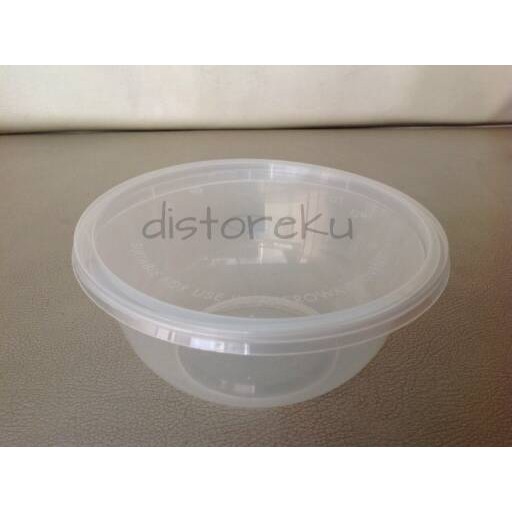 25pcs thinwall 400ml mangkok bulat thinwal round plastik tahan panas + tutup tebal fim microwave