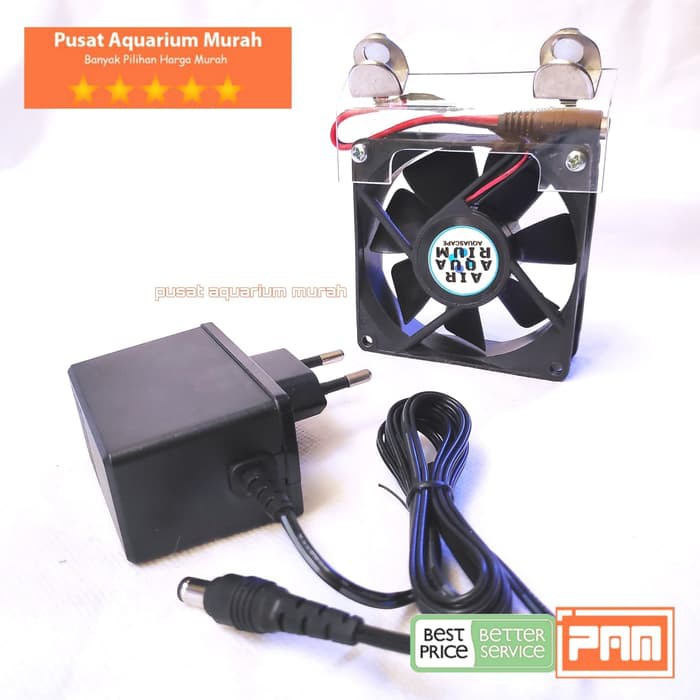 Kipas Aquascape Diy 1 Fan Komplit Sudah Ada Adaptor Jepit Pam Shopee Indonesia