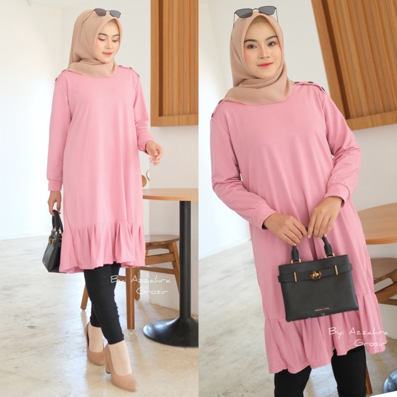 Kikan Tunik - Tunik Babyterry Import LD100 / Long Tunik / Tunik Babyterry Stretch / R.5 -  256-6045