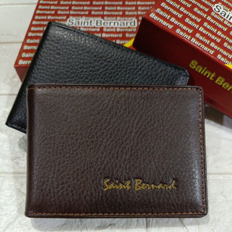 Dompet Kulit Lipat Pria Mini Saint Bernard SB 11-86 || Dompet Kulit Mini Pas Uang Pria Wanita