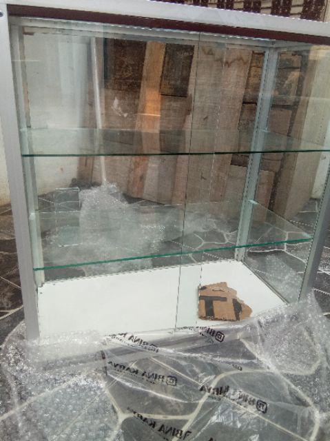 Etalase Aluminium Makanan/pulsa/hp/mainan