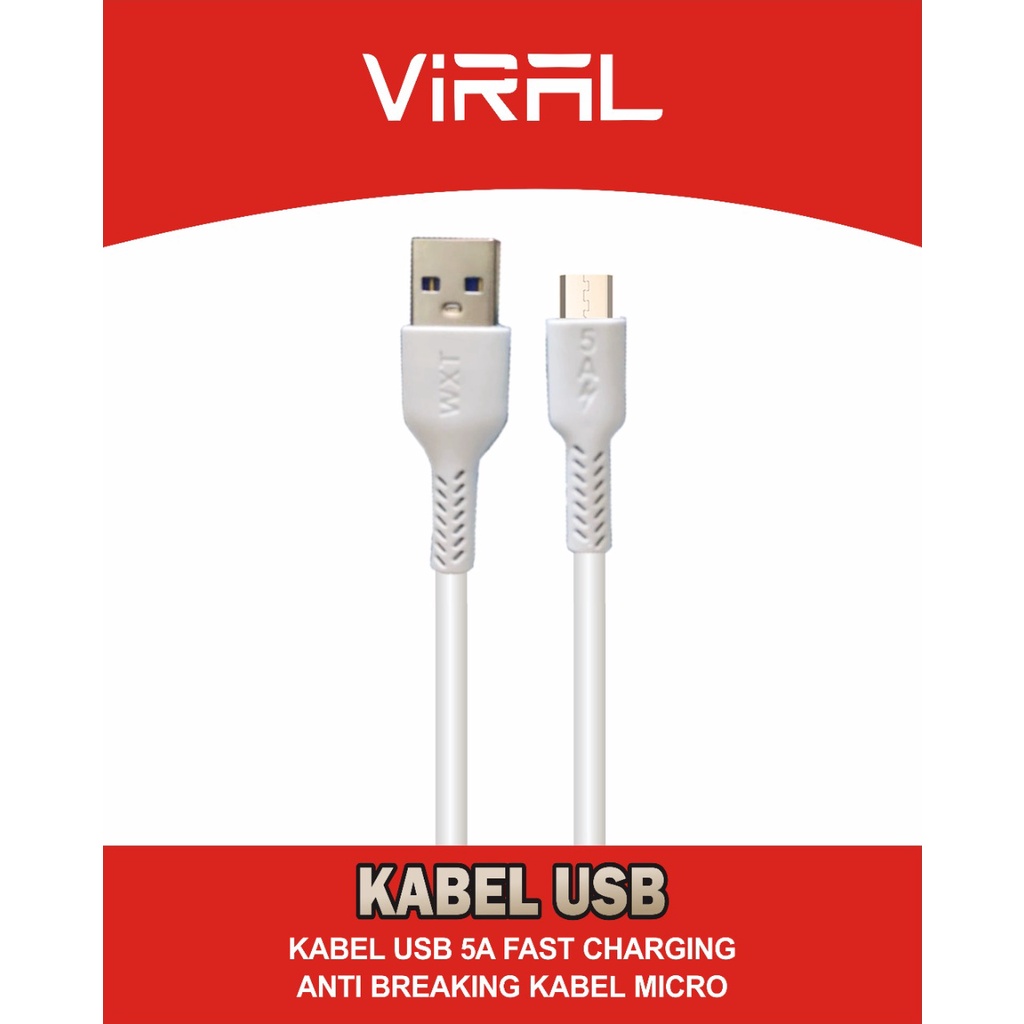 KABEL USB VIRAL 5A MICRO 1M QUALCOMM 3.0 VOOC FAST CHARGING