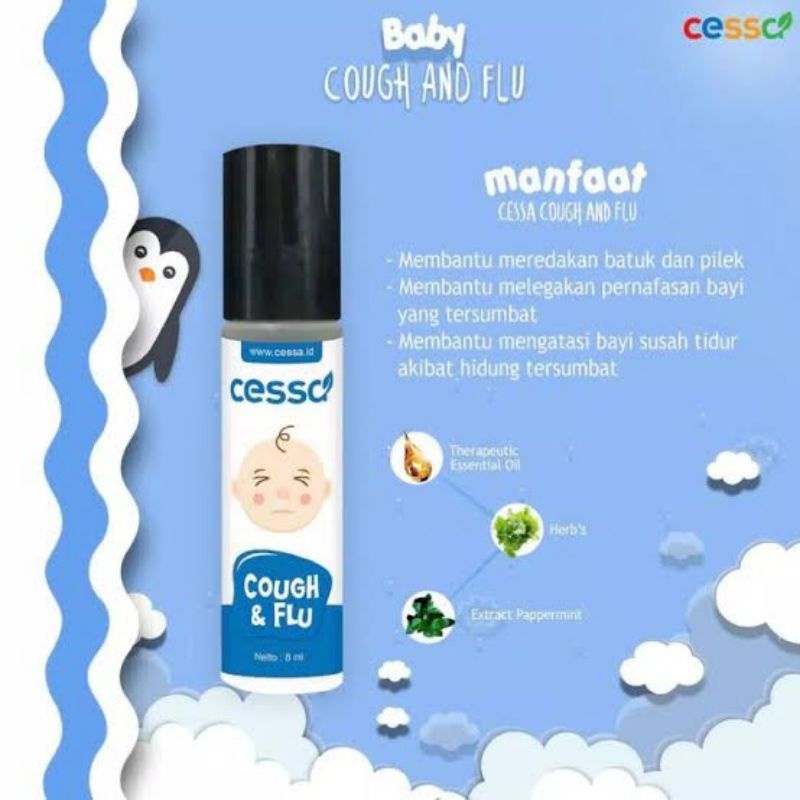 Cessa Baby Essential Oil Cough n Flu, Lenire, Bugs Away, Fever Drop, Immune Booster