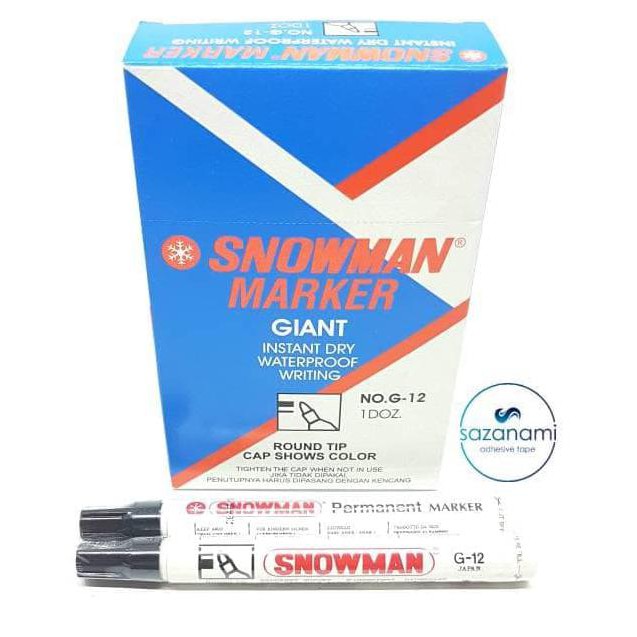 

Diskon Snowman Spidol Permanent Marker G - 12 Original