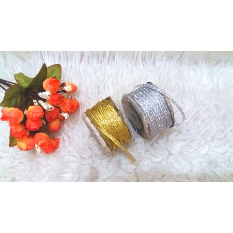 

PERMETER PITA GOLD SILVER | PITA CANTIK MEWAH | BAHAN KERAJINAN