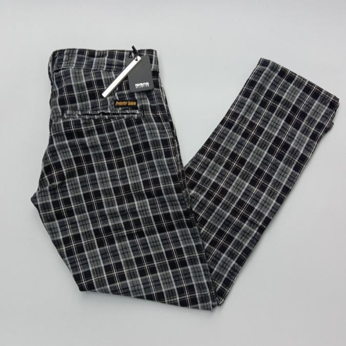 Celana Panjang Pria - Celana Tartan Kotak Pria Outfit