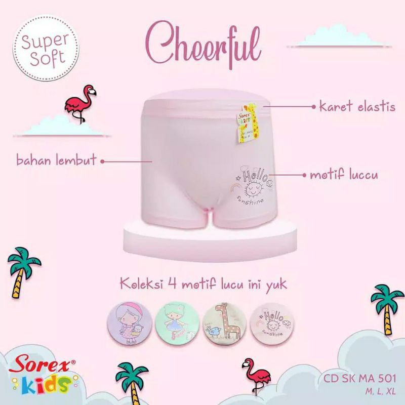 SOREX Kids CD BOXER Anak Perempuan MA 501 Super Soft