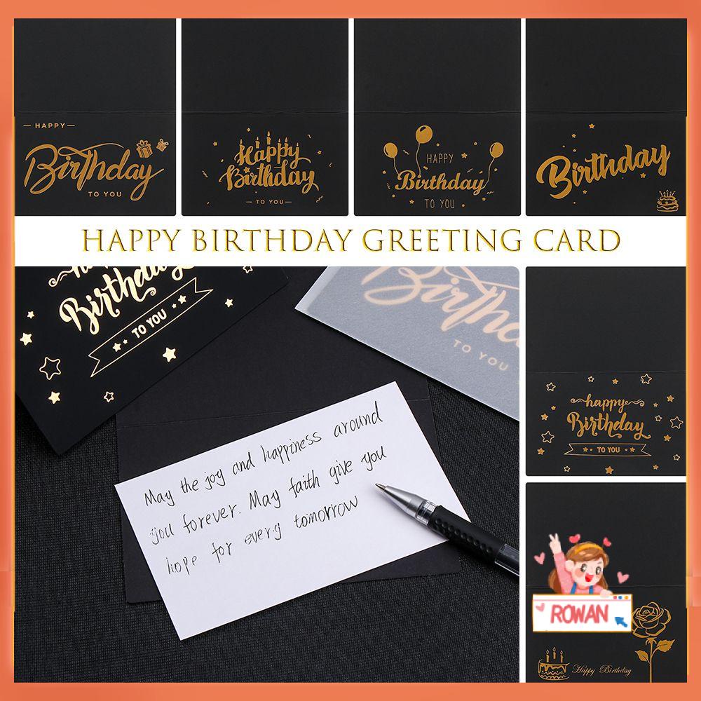 Row Notecards Kartu Ucapan Terima Kasih Model Amplop Warna Hitam Untuk Hadiah Ulang Tahun / Bisnis