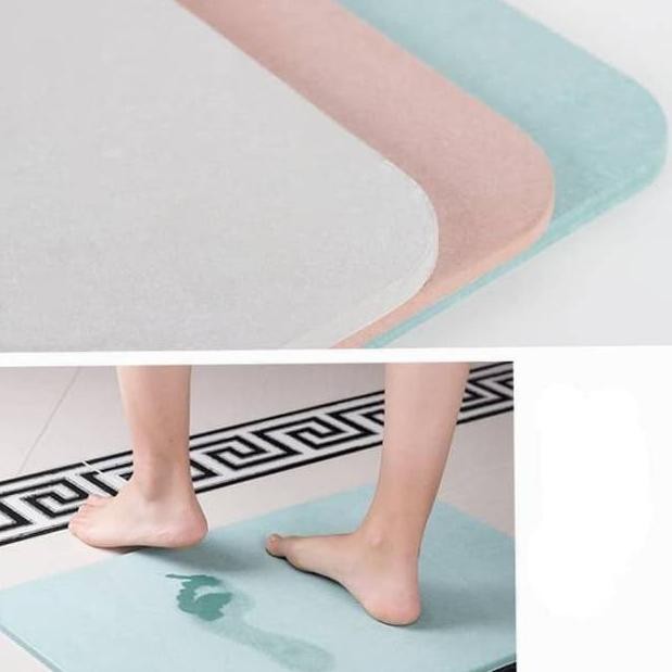 Diatomite Bath Mat Anti Licin/Keset Kaki Diatomite Cepat kering/Keset kaki anti licin